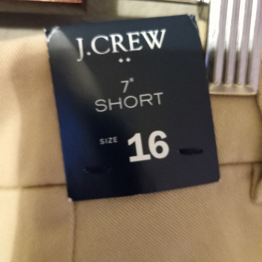 J.Crew 16 Preppy Pocketed Khaki Shorts New - Picture 9 of 12